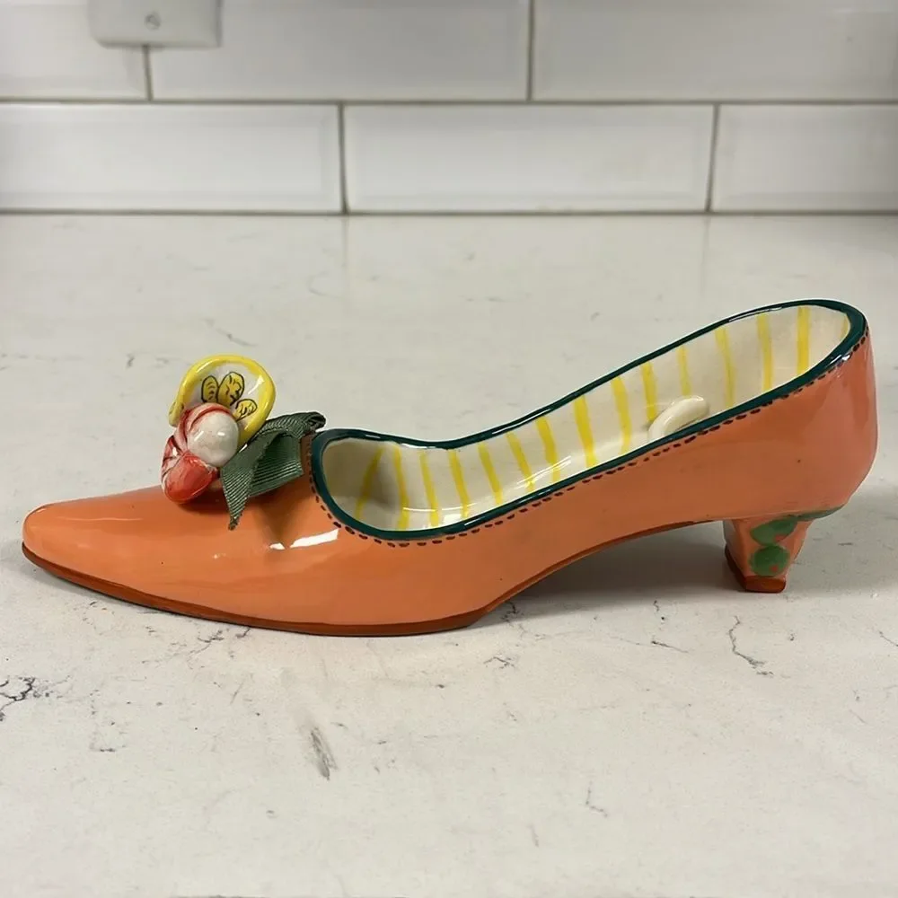Diane's Happy Toes Diane Artware Candle Holder 2004 Shrimp Scampi Shoe Figurine